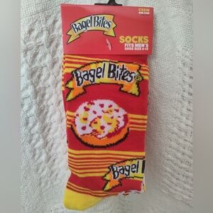 KRAFT BAGEL BITES MEN CREW SOCKS SIZE 6-12